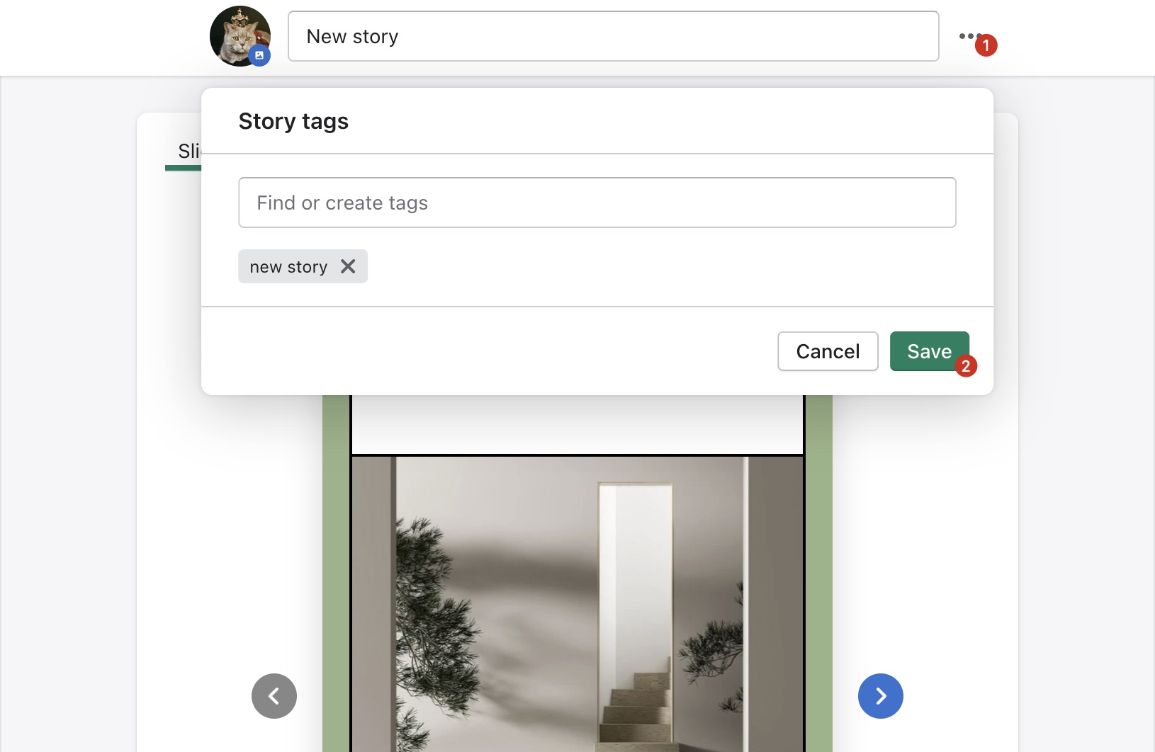 publish a story