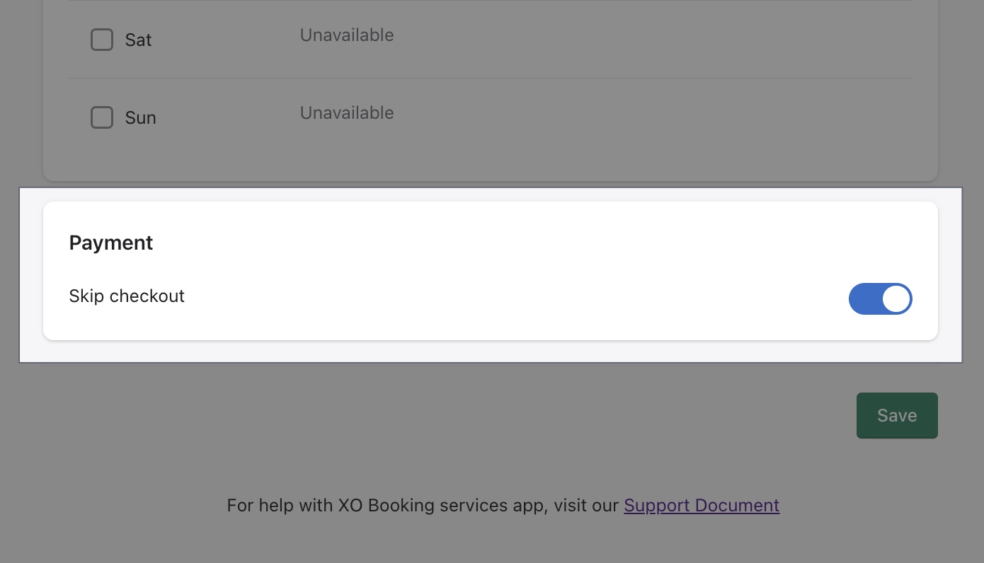 Service features
