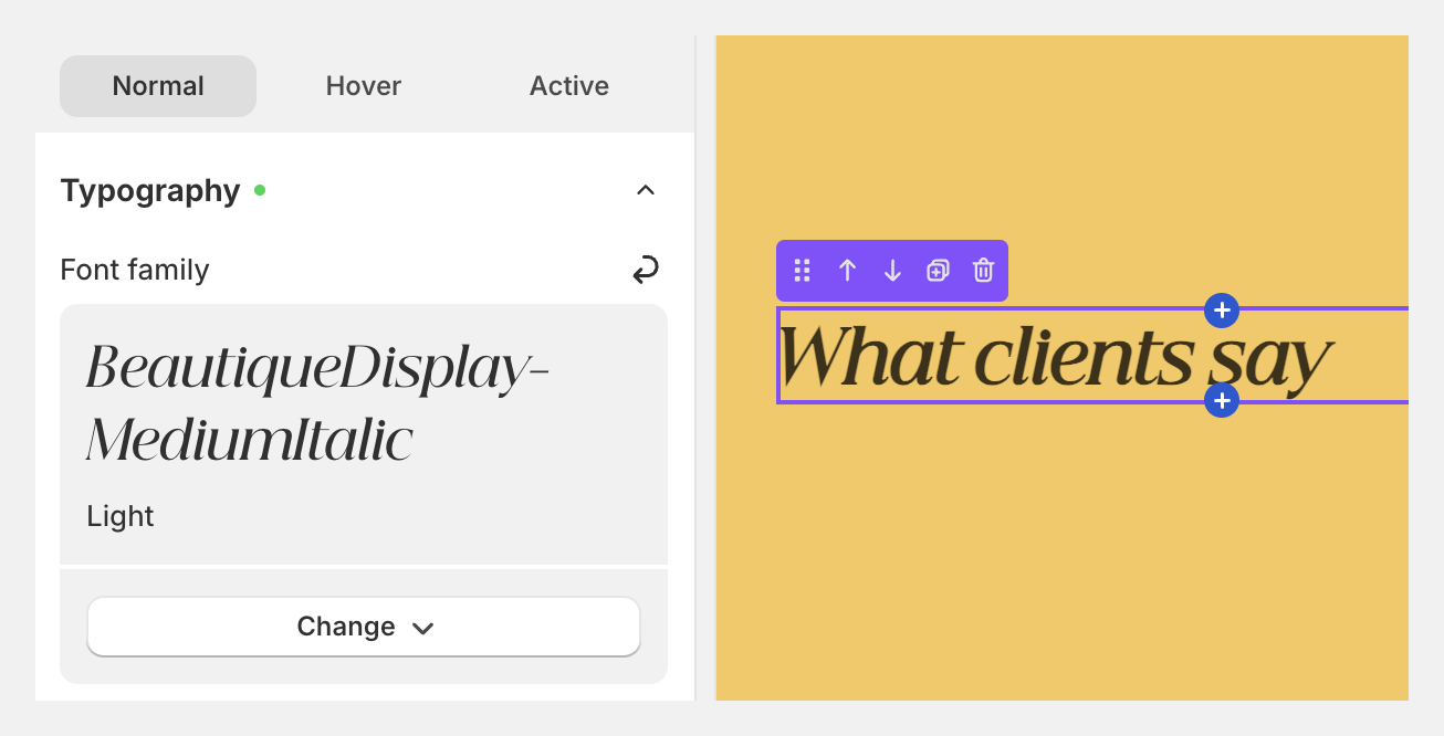 Custom fonts